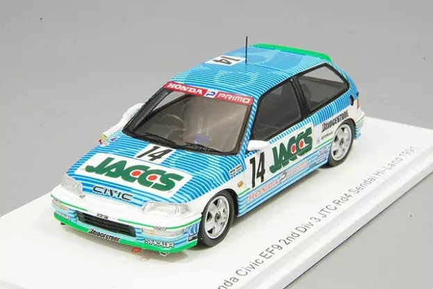 Spark Honda Civic Ef9 N 14 2nd Div 3 Jtc Rd4 Sendai Hi-land 1991 A.nakaya N.hattori 1:43 S5463