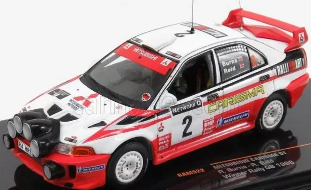 IXO Models Mitsubishi Carisma Gt night Version N 2 Winner Rally Great Britain 1998 R.burns R.reid 1:43 RAM522