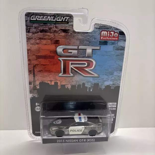Greenlight Nissan Gt-r r35 Coupe Police 2015 1:64 51122