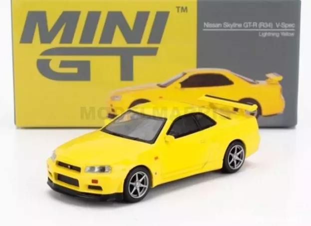 Mini GT Nissan Skyline Gt-r r34 Vspec Rhd 1999 1:64 MGT00762-R