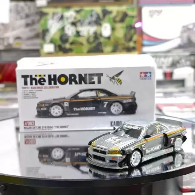 Mini-GT Nissan Skyline Gt-r r34 Nismo Z-tune 2007 7 Kaido House The Hornet 1999 1:64 KHMG093