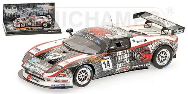 Minichamps Ford Gt40 Team Racing Fischer N 14 Fia Gt3 Em Brno 2010 M.eskelinen C.nygaard 1:43 437108414