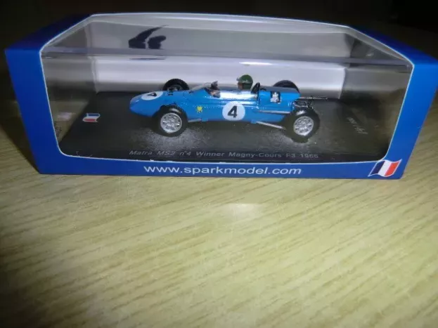 Spark Matra Simca F1 Ms2 N 4 Winner Gp Magny-course F3 1966 H.pescarolo 1:43 SF057