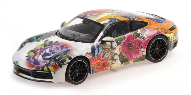 Minichamps Porsche 911 Carrera 4s Coupe Flower Design 2019 1:18 155067329
