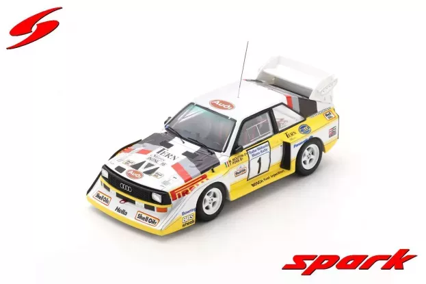 Spark Audi Quattro Sport S1 E2 N 1 Rally Manx International 1985 M.mouton F.pons 1:43 S7897