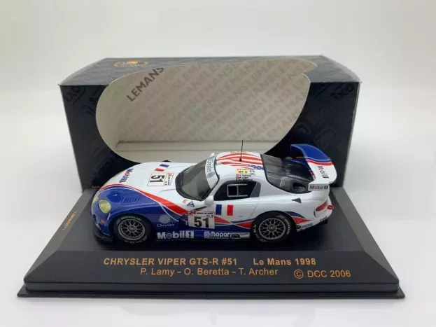 IXO Models Chrysler Viper Gts-r Team Viper Oreca N 51 24h Le Mans 1998 P.lamy O.beretta T.archer 1:43 LMM071