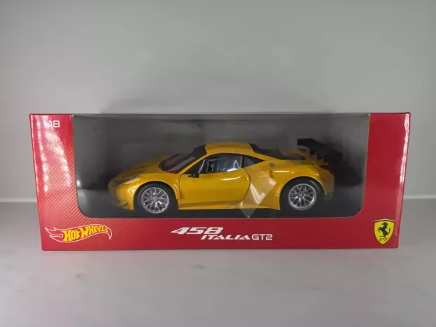 Hot Wheels Ferrari 458 Italia 8c Gt2 2012 1:18 BCJ78