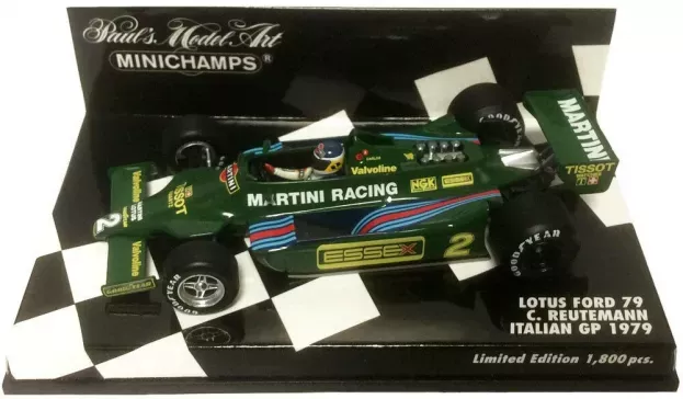 Minichamps Lotus F1 Ford 79 Martini N 2 Gp Italy 1979 C.reutemann 1:43 400790102