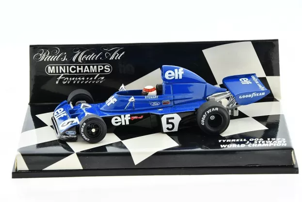 Minichamps Tyrrell F1 Ford 006 N 5 Season Jackie Stewart 1973 World Champion 1:43 430730005