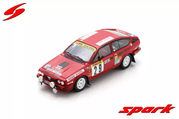Spark Alfa Romeo Gtv6 night Version N 29 Rally Montecarlo 1983 Y.loubert T.fond 1:43 S9354