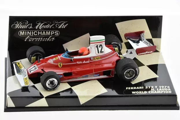 Minichamps Ferrari F1 312t N 12 Niki Lauda Season 1975 World Champion 1:43 430750012