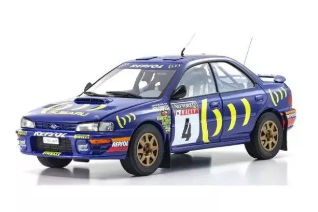 Kyosho Subaru Impreza 555 Repsol N 4 Winner Rally Rac Lombard 1994 C.mcrae D.ringer 1:18 08962A