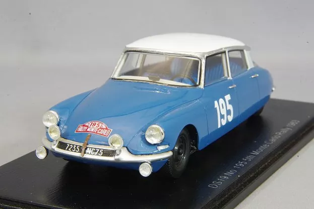 Spark Citroen Ds19 N 195 Rally Montecarlo 1963 B.neyret J.terramorsi 1:43 S5533