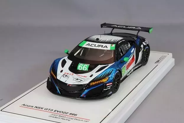 Truescale Acura Nsx Gt3 Evo22 3.5l Turbo V6 Team Gradient Racing N 66 Imsa Long Beach 2022 K.simpson T.bechtolsheimer 1:43 TSM430682