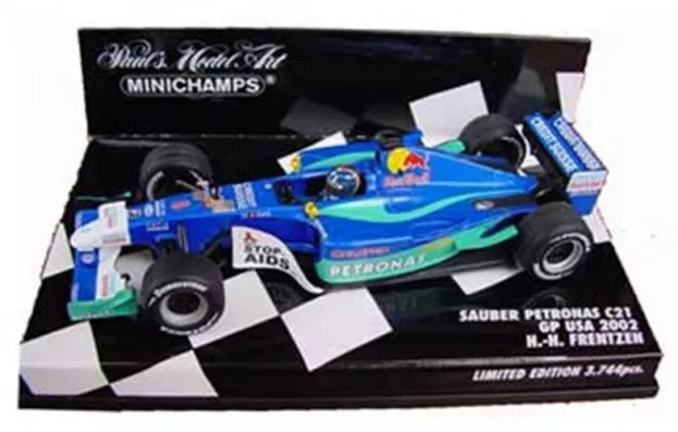 Minichamps Sauber F1 C21 Petronas N 8 Gp Usa 2002 H-h.frentzen 1:43 400020108