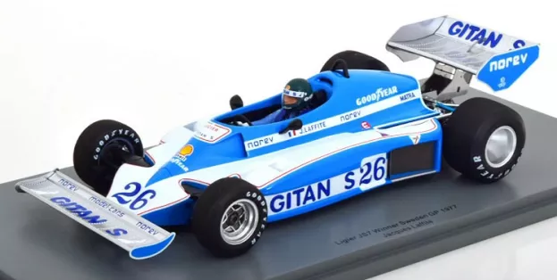 Spark Ligier F1 Js7 N 26 Winner Gp Sweden 1977 Jacques Laffite Con Vetrina With Showcase Special Box 1:18 18S679