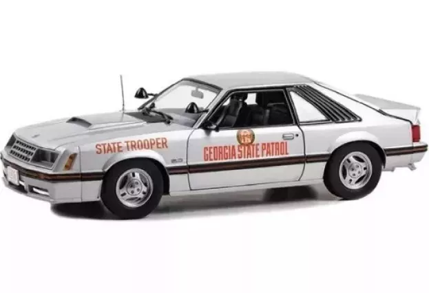 Greenlight Ford Mustang Ssp Georgia Patrol State Trooper Police 1982 1:18 13676