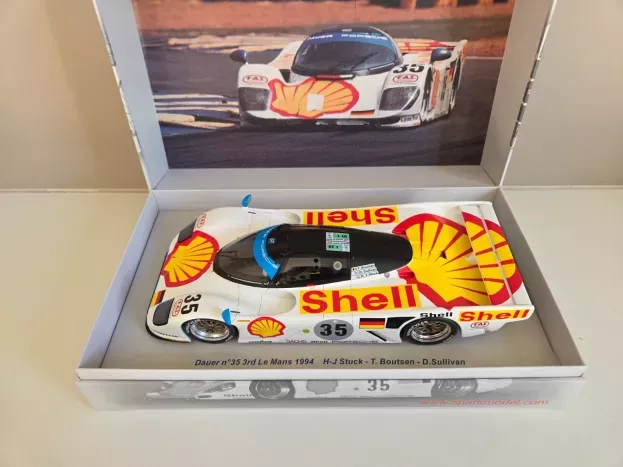 Spark Porsche Dauer 962 3.0l Turbo Team Le Mans Porsche N 35 3rd 24h Le Mans 1994 H.stuck T.boutsen D.sullivan 1:18 18S035