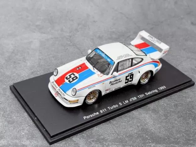 Spark Porsche 911 Turbo S Lm N 59 Winner Gt Class 12h Sebring 1993 H.haywood H.stuck W.rohrl 1:43 S1934