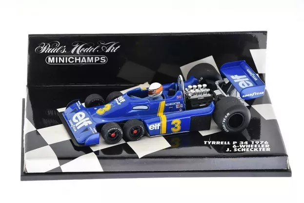 Minichamps Tyrrell F1 P34 Elf 6-wheeler N 3 Season 1976 J.scheckter 1:43 430760003