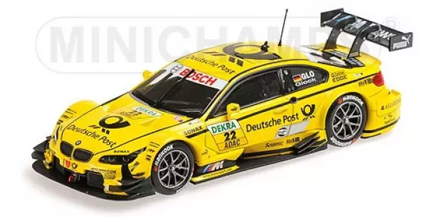 Minichamps Bmw 3-series M3 Team Bmw Mtek N 22 Dtm Season 2013 T.glock 1:43 410132222