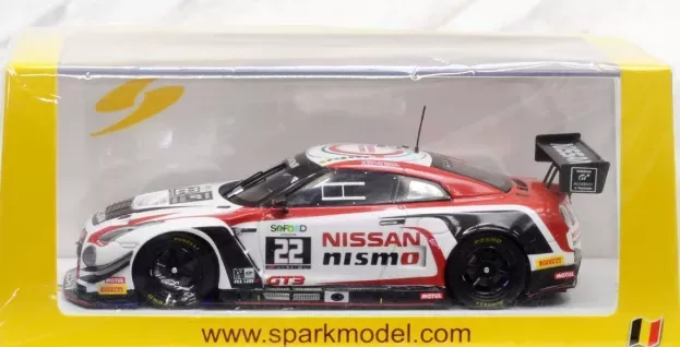 Spark Nissan Gt-r Nismo Gt3 Team Nissan Gt Academy N 22 24h Spa 2016 R.sanchez M.simmons R.sarazin S.walkinshaw 1:43 SB180
