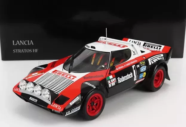 Kyosho Lancia Stratos Hf Olio Fiat Vs Corse night Version N 1 Rally Hunsruck 1978 W.rohrl C.geistdorfer 1:18 08130D
