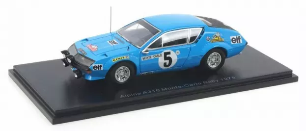 Spark Renault A310 Alpine N 5 Tally Montecarlo 1975 J.l.therier M.vial 1:43 S5493