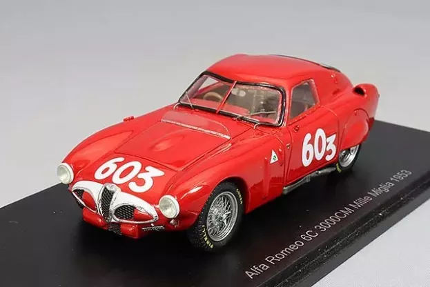 Spark Alfa Romeo 6c 3000cm N 603 Mille Miglia 1953 K.kling H.klenk 1:43 S3680