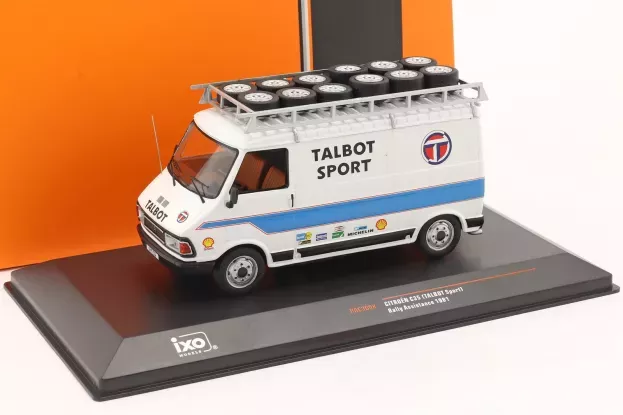 IXO Models Citroen C35 Van Team Talbot Sport Rally Assistance 1981 1:43 RAC369X