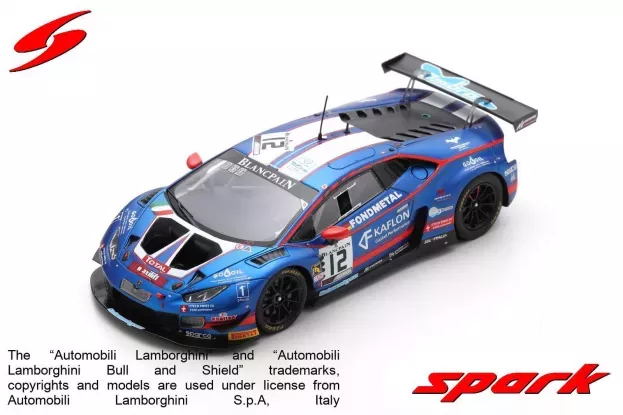 Spark Lamborghini Huracan Lp620-2 Gt3 Evo Team Ombra Racing 24h Spa 2019 D.dupont S.gattuso C.lewis D.stoneman 1:43 SB314