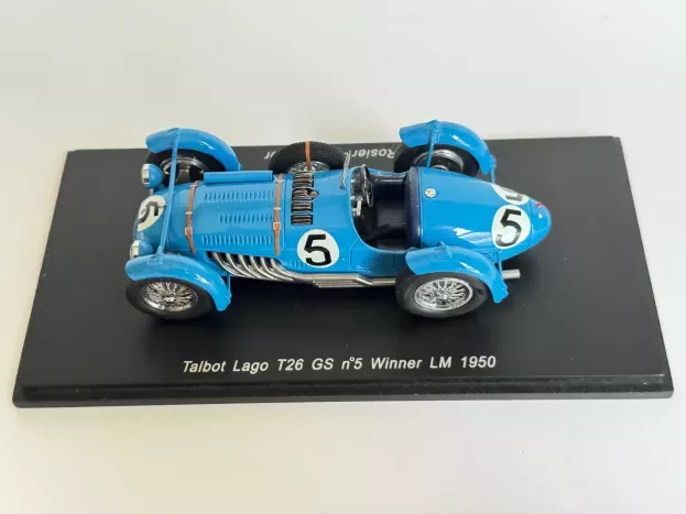 Spark Talbot Lago T26 Gs N 5 Winner Le Mans 1950 L.rosier Rosier 1:43 43LM50
