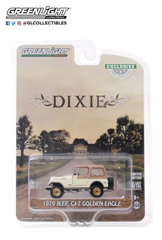 Greenlight Jeep Cj-7 Dixie Closed 1979 Look-a-like Dixie The Dukes Of Hazzard 1:64 30175