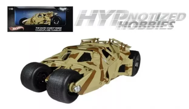 Hot Wheels Batman Batmobile The Dark Knight Rises Camouflage Tumbler 2008 1:18 BCJ76