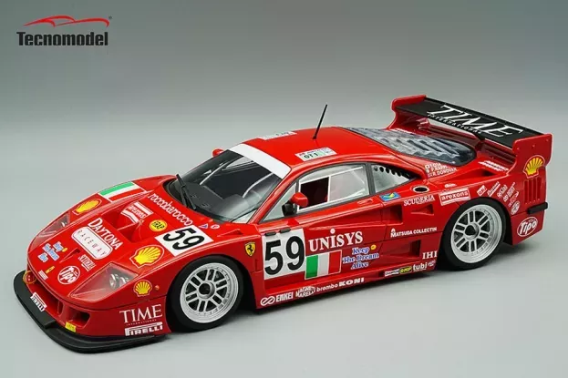 Tecnomodel Ferrari F40 Lm 3.5l Turbo V8 Team Ennea Srl N 59 24h Le Mans 1996 Piero Nappi Robin Donovan Tetsuya Ota 1:18 TM18-286A