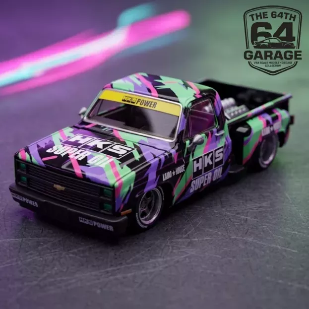 Mini GT Chevrolet Silverado Pick-up N 33 Kaido Works Hks V1 Lhd 1980 1:64 KHMG174