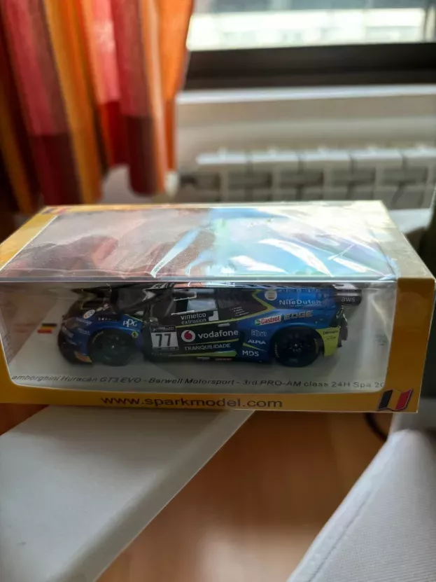 Spark Lamborghini Huracan Gt3 Evo Team Barwell Motorsport N 77 3rd Pro-am Class 24h Spa 2021 M.ramos L.machitski H.chaves S.mitchell 1:43 SB444