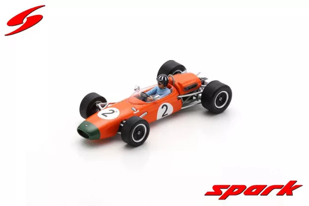 Spark Brabham Bt11a N 2 Winner New Zeland Gp Tasman Series 1965 G.hill 1:43 S7432