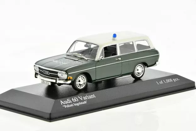 Minichamps Audi 60 Variant Polizei Ingolstadt 1970 Police 1:43 400011390