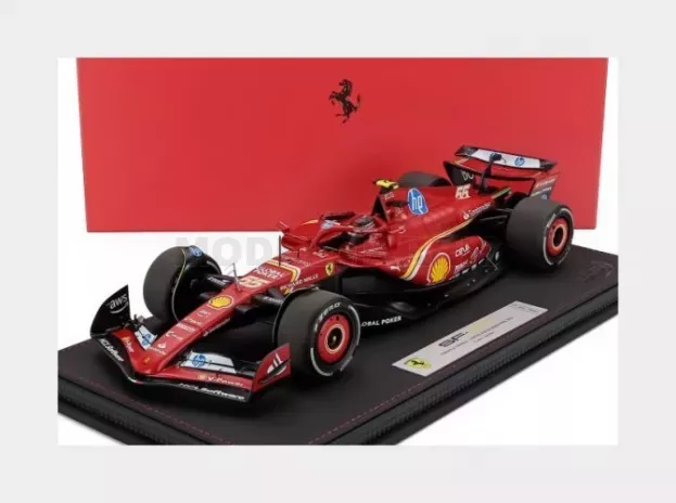 BBR Ferrari F1 Sf-24 Team Scuderia Ferrari N 55 Austin Usa Gp 2024 Carlos Sainz Polyfoam Packaging 1:18 BBR241855E