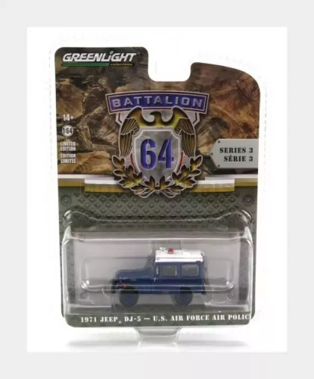 Greenlight Jeep Dj-5 U.s. Air Force Police 1971 1:64 61030D