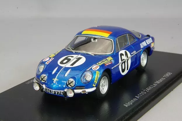 Spark Renault A110 Alpine Team Ecurie Leopard N 61 24h Le Mans 1968 N.nasbaumer J.j.bourdon 1:43 S6102