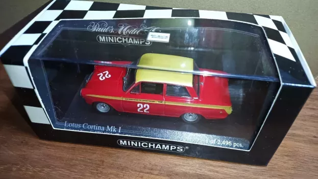 Minichamps Lotus Cortina Mki Budapest Etcc 1964 Winner Sir John Whitmore 1:43 400648222