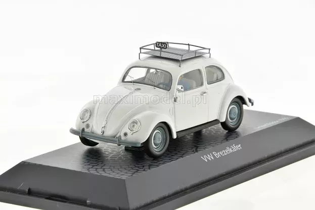 Schuco Volkswagen Beetle Taxi With Men Figures 1:43 3884
