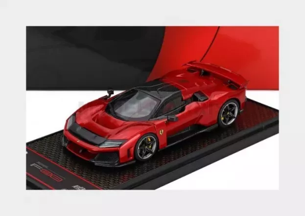 BBR Ferrari F80 2024 Carbon Silver Rims 1:43 BBRC305H