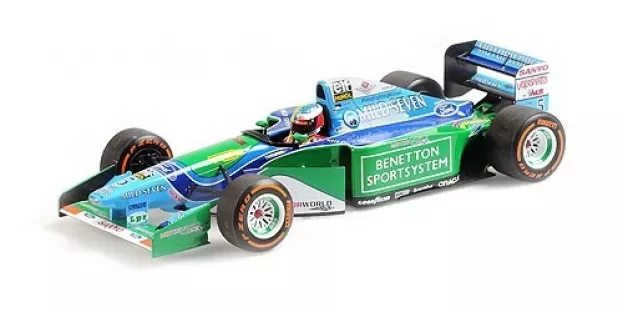 Minichamps Benetton F1 B194 Ford Mild Seven car Of Michael Schumacher 1994 World Champion Demonstration Run Gp Belgium Spa 2017 Mick Schumacher 1:18 510941705