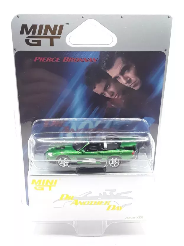 Mini GT Jaguar Xkr Spider Open 2002 James Bond 007 Die Another Day La Morte Puo' Attendere English Blister Packaging 1:64 MGT00908-007E