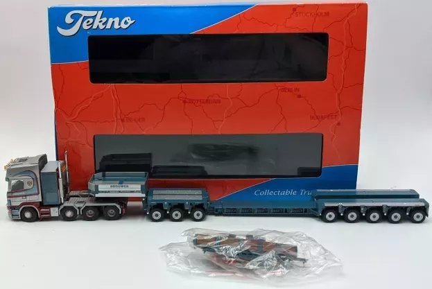 Tekno Scania Brouwer Scania R-serie Topline Goldhofer Xle 35. 1:50 61566