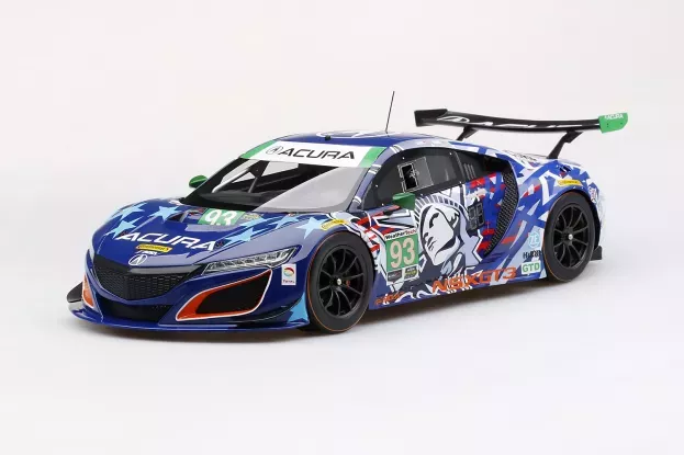 Truescale Acura Nsx Gt3 Statue Of Liberty N 93 Imsa Championship Watkins Glen 2017 A.lally K.legge 1:18 TS0271