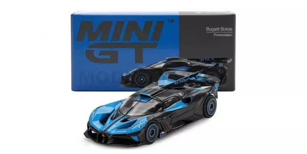 Mini GT Bugatti Bolide W16 8.0 Four-turbo 1850hp 500km h Lhd 2020 1:64 MGT01063-L